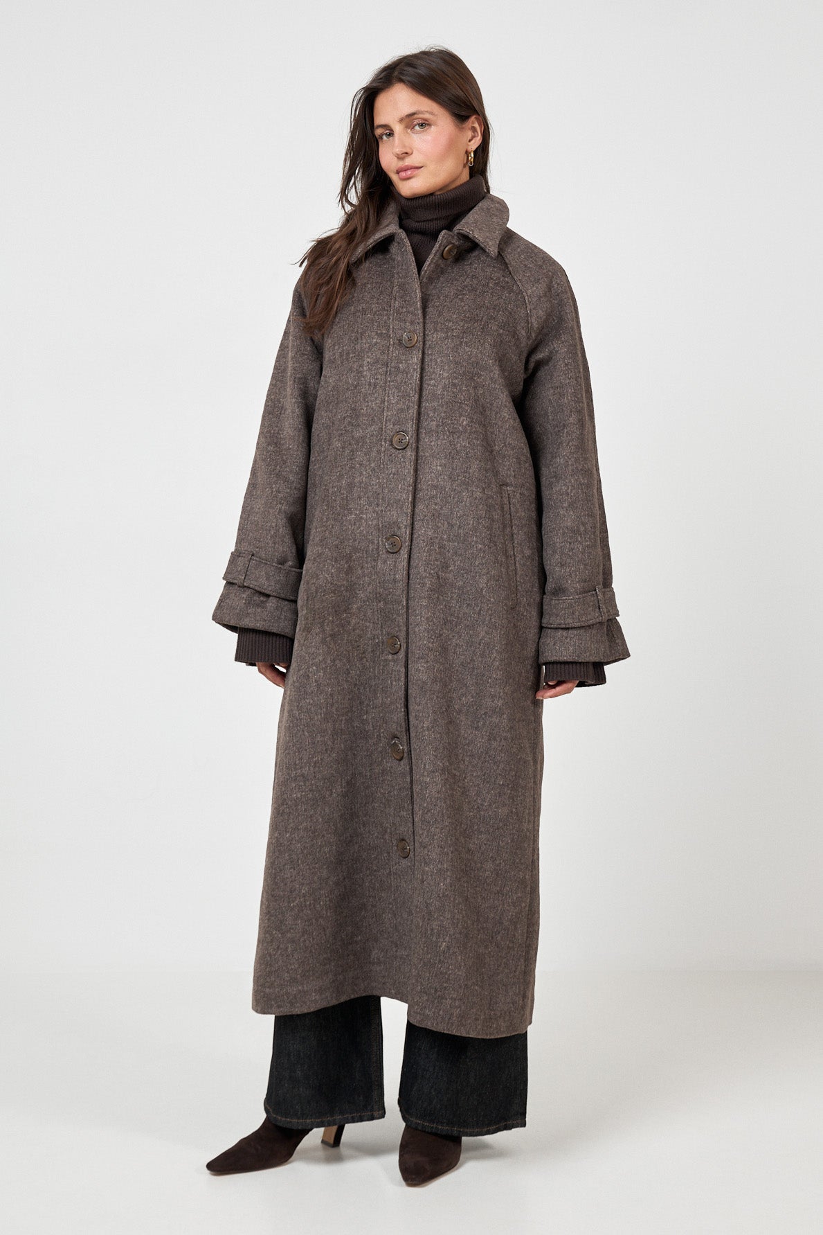 Enseneca Wool Jacket 7276 - Brown Mel