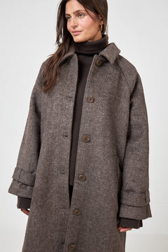 Enseneca Wool Jacket 7276 - Brown Mel