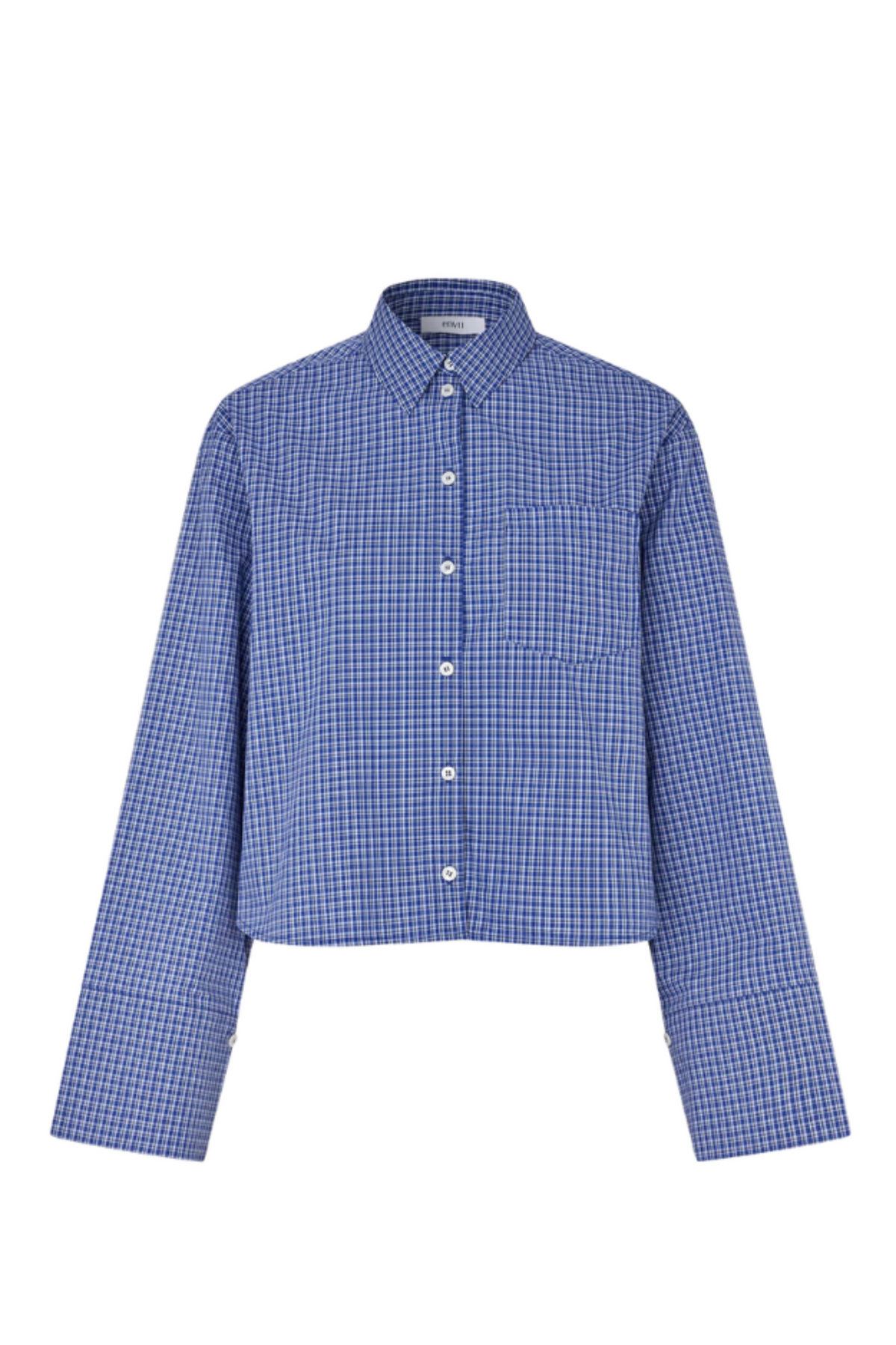 Enweb Ls Short Shirt 7354 - Classic Blue Check
