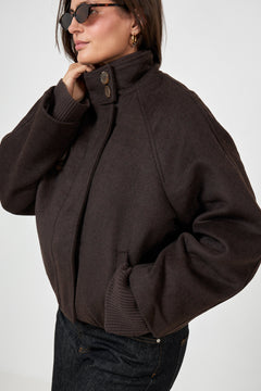 Ensigrid Wool Jacket 7276 - Chocolate Torte