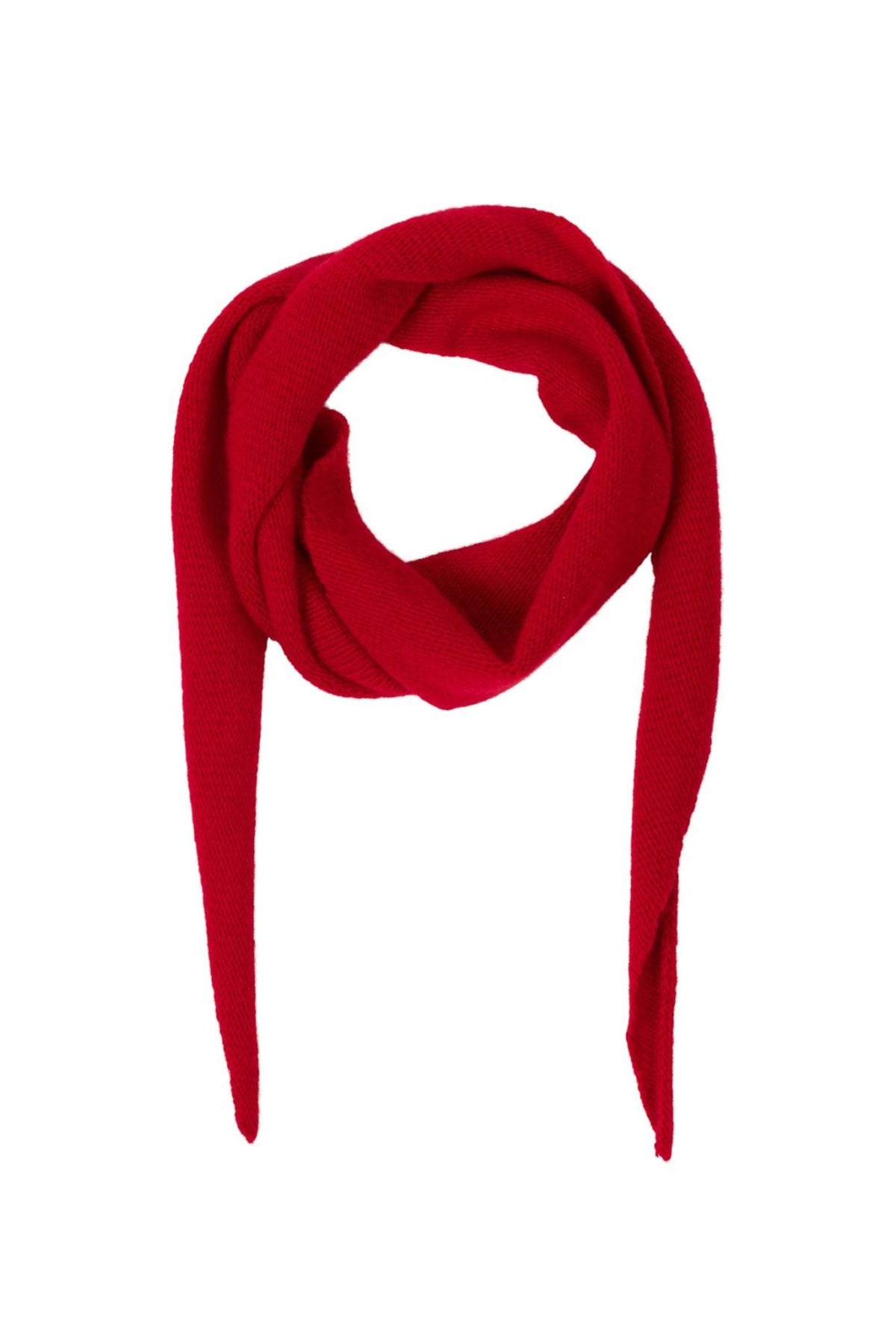 Misty Knit Scarf - Red