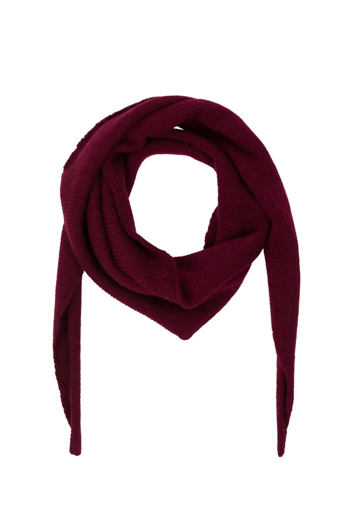 Misty Knit Scarf - Wine