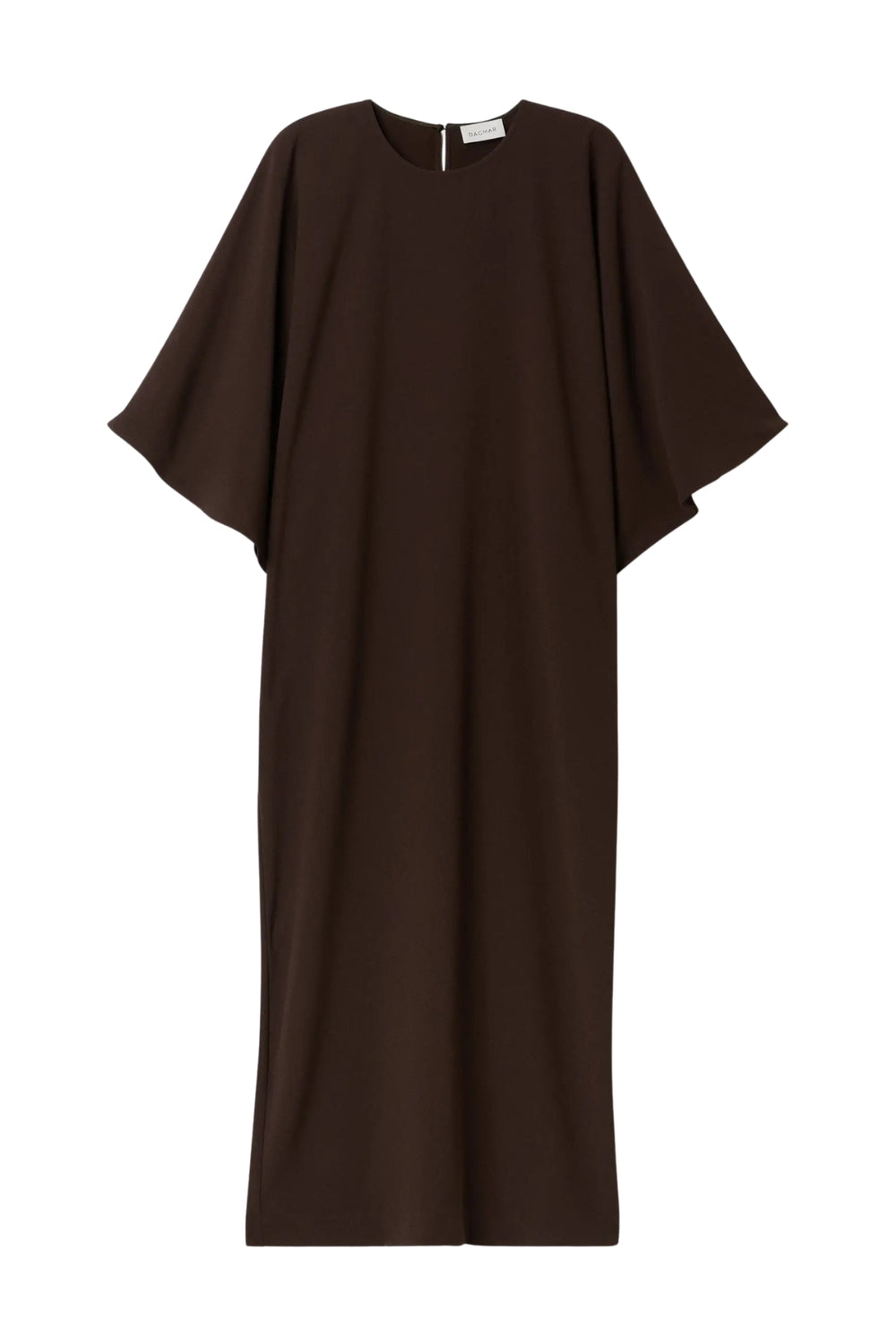 Kimono Crepe Dress - Chocolate Brown