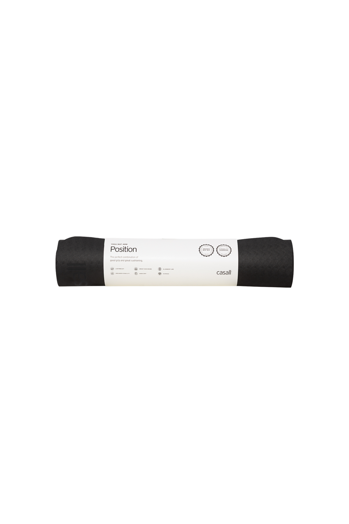 Yoga Mat Position 4mm - Black/Grey
