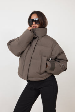 Steilia Ripstop Down Jkt - Taupe