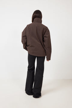 Steilia Brushed Lt Jkt - Dk Brown