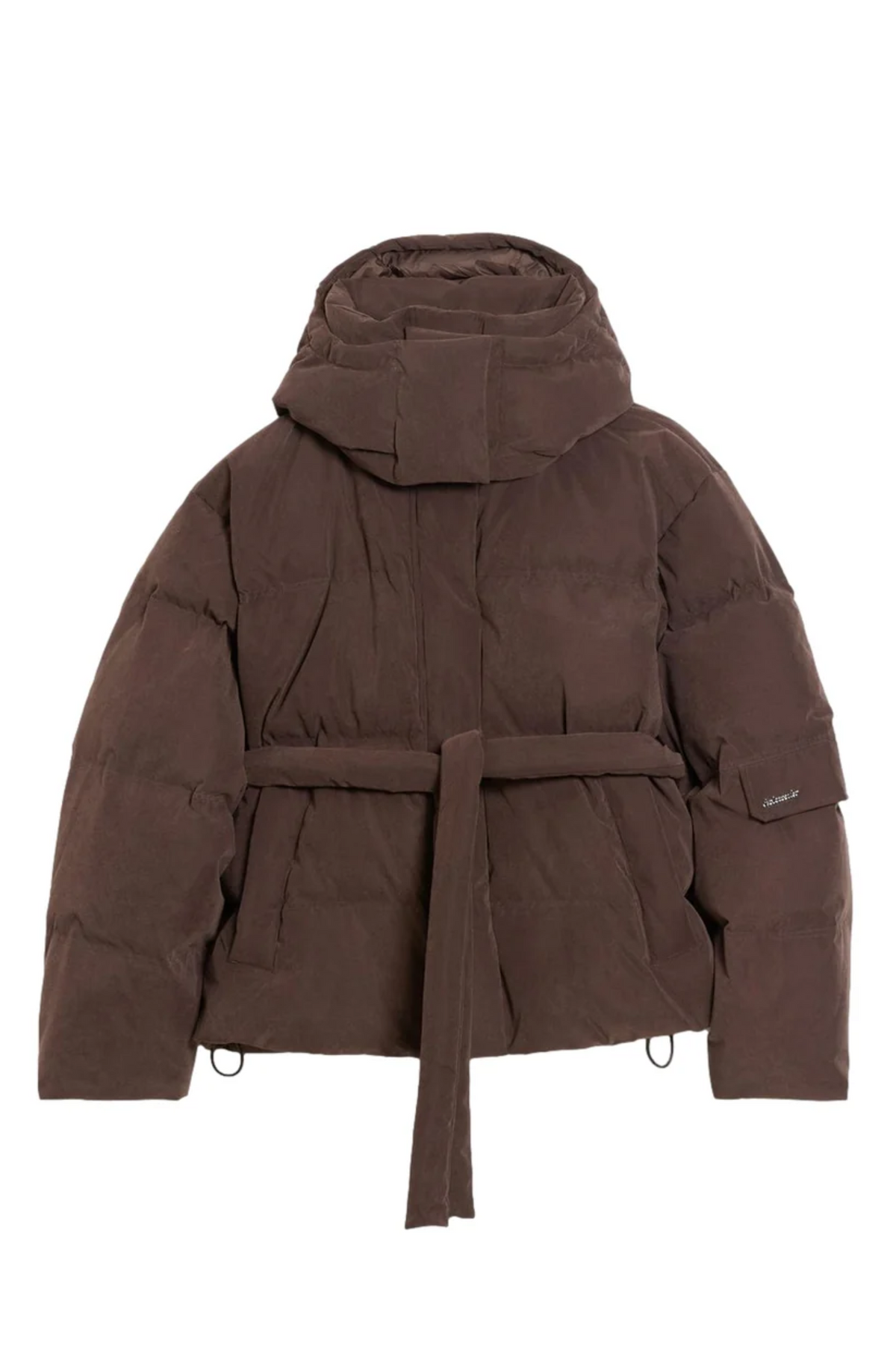 Steilia Brushed Down Jkt - Dk Brown