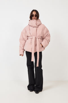 Steilia Brushed Down Jkt - Lt. Pink
