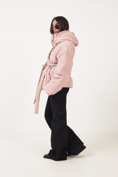 Steilia Brushed Down Jkt - Lt. Pink