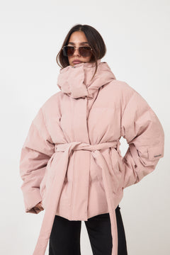 Steilia Brushed Down Jkt - Lt. Pink