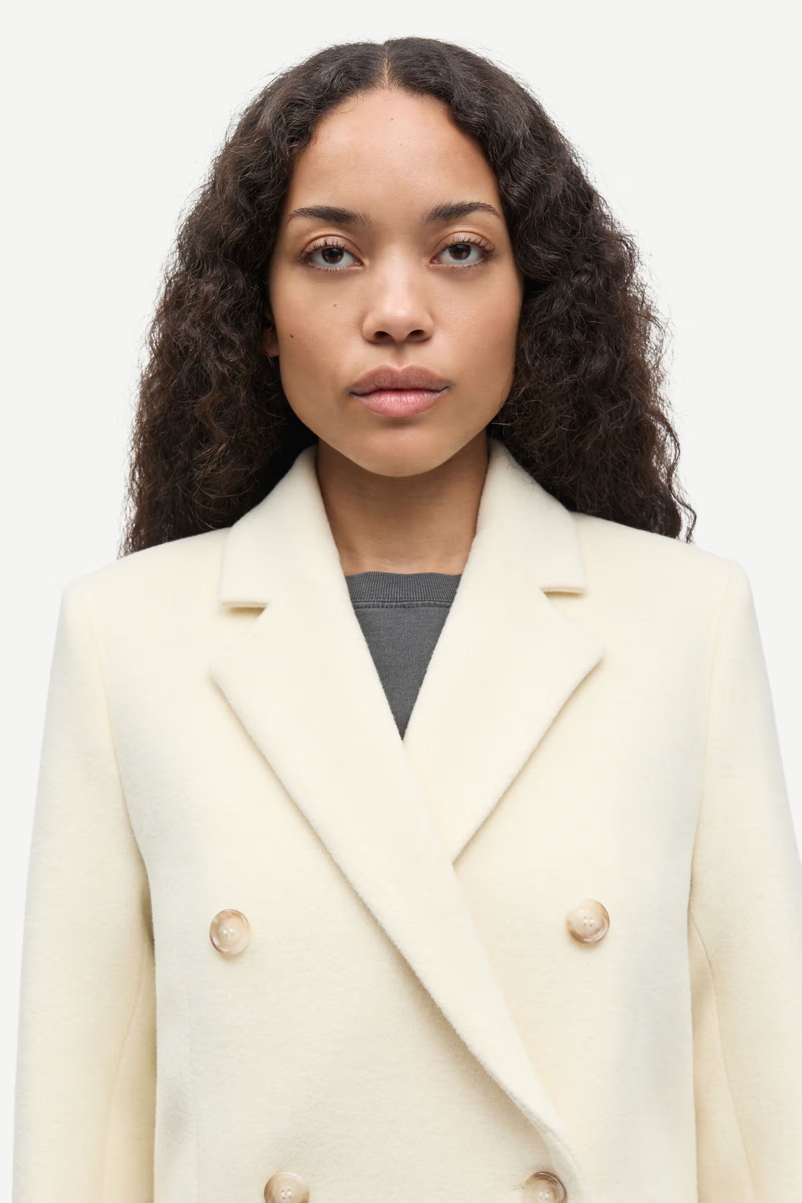 Falcon Coat - Clear Cream