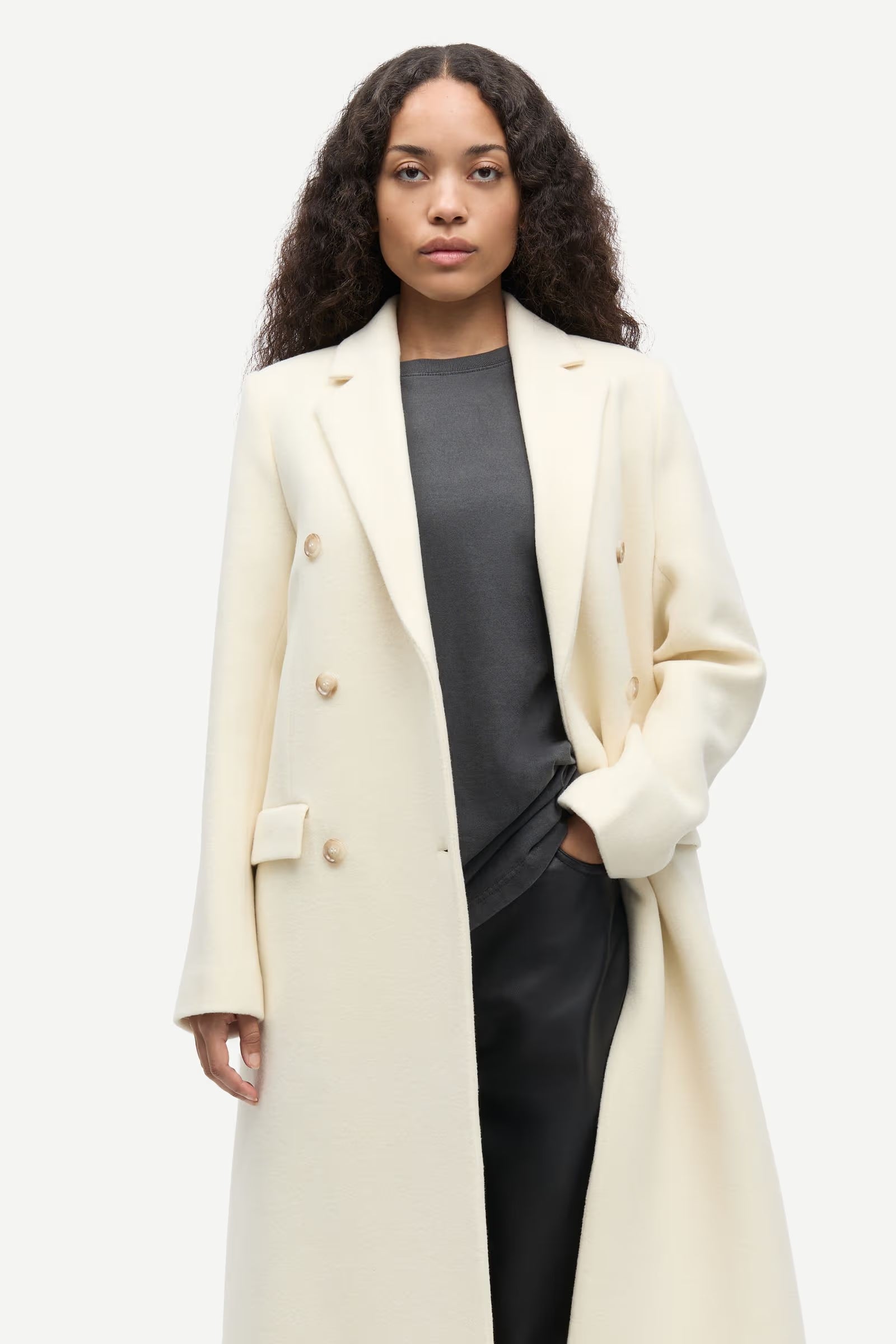 Falcon Coat - Clear Cream