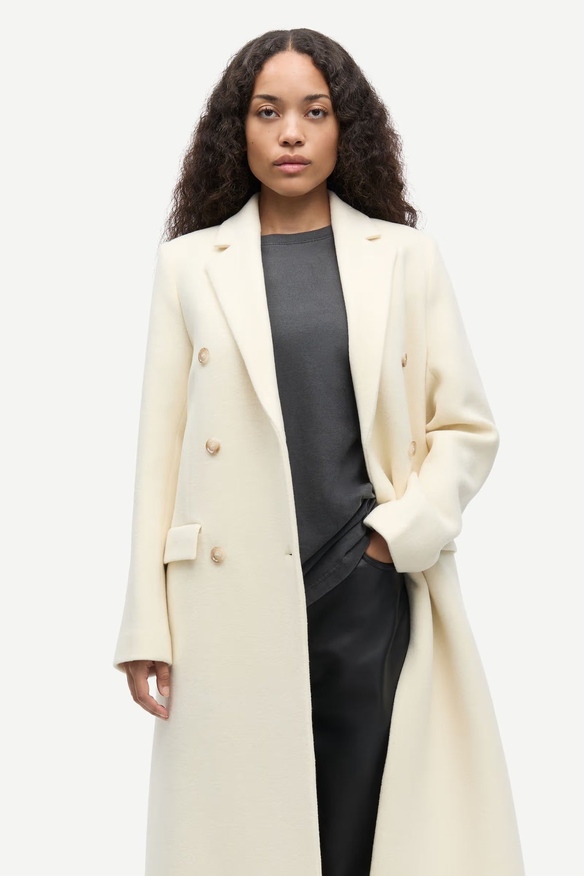 Falcon Coat - Clear Cream