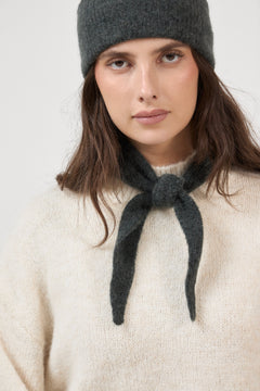 Sanor Diamond Scarf - Dark Evergreen Mel.