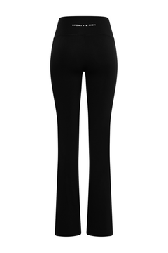 Bold Logo Flared Legging - Black