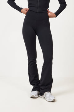 Bold Logo Flared Legging - Black