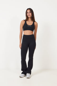 Bold Logo Sports Bra - Black