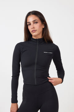 Bold Logo Sports Jacket - Black