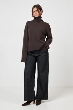 Enelise LS Knit 7230 - Chocolate Torte