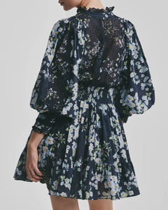 Cotton Slub Mini Dress - Cherry Blossom