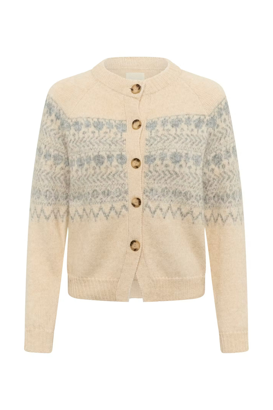 Charmainepw Cardigan - Whitecap/grey Jaquard