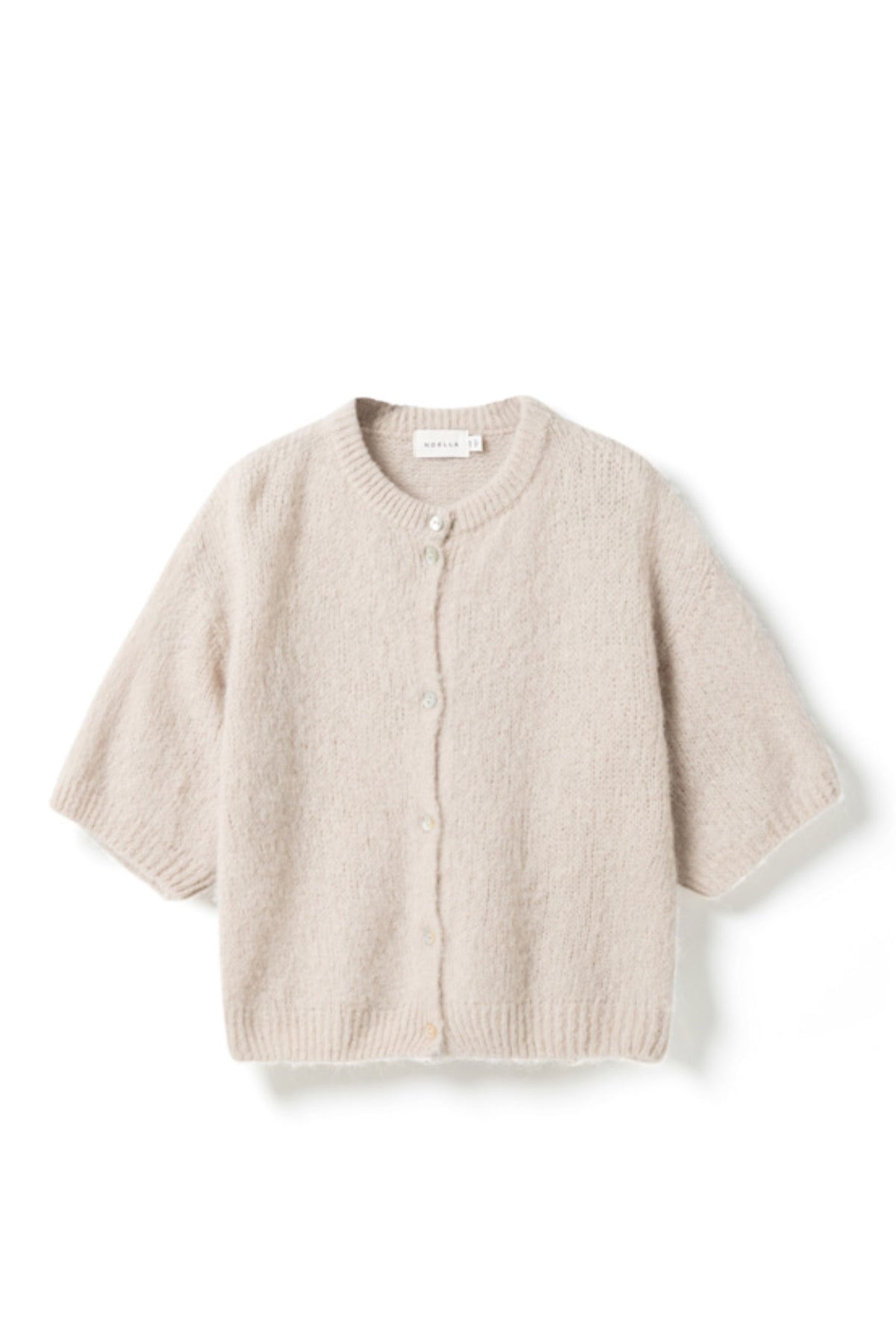 N-Kae Ss Knit Cardigan - Oyster