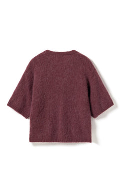 N-Kae Ss Knit Cardigan - Rust