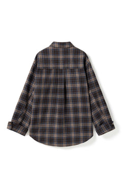N-Marlon Shirt - Brown Blue Check