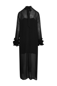 N-Latania Long Dress - Black