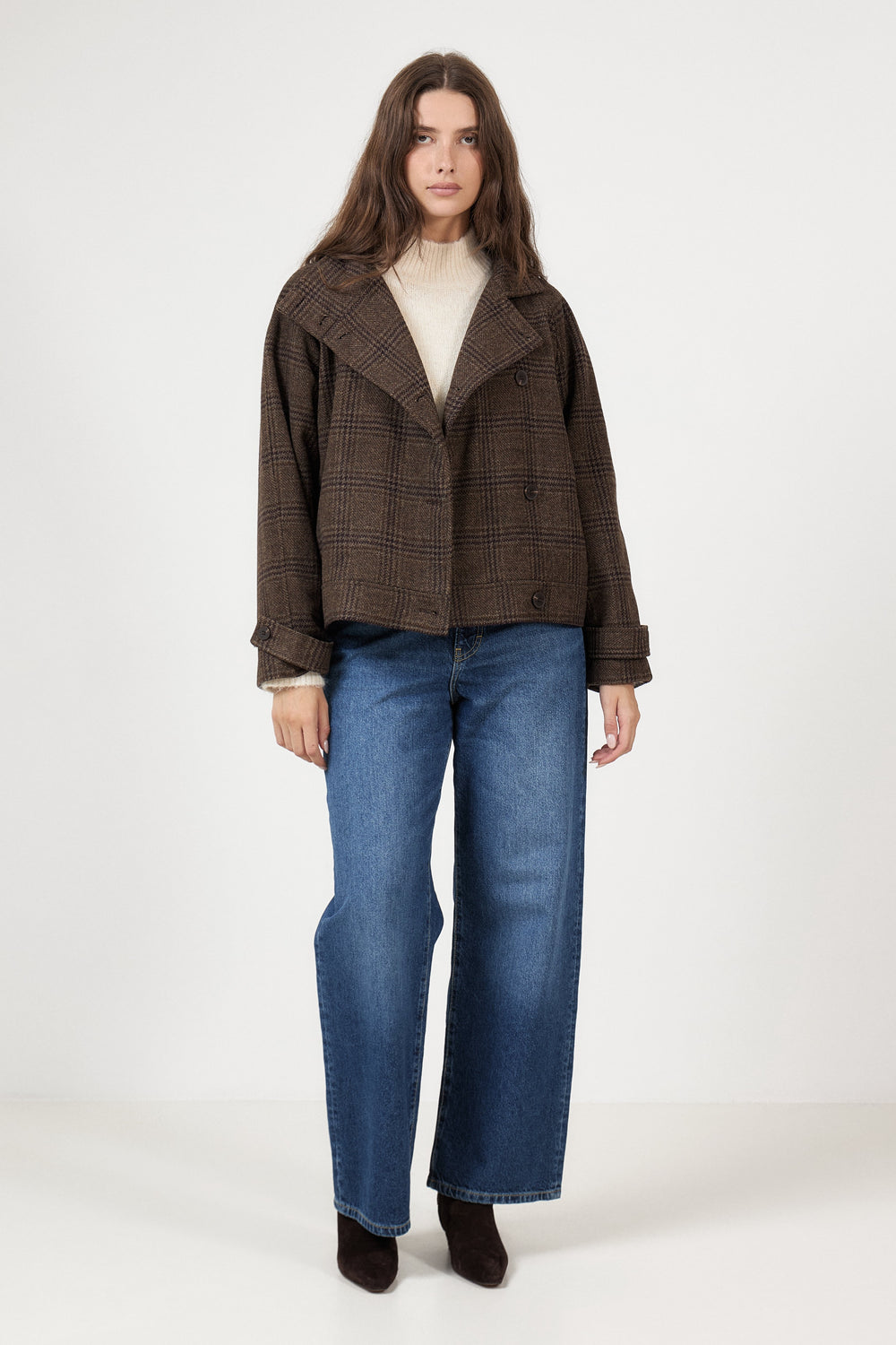 Pamela Amaranda Jacket Chk - Hot Fudge/Rubbe