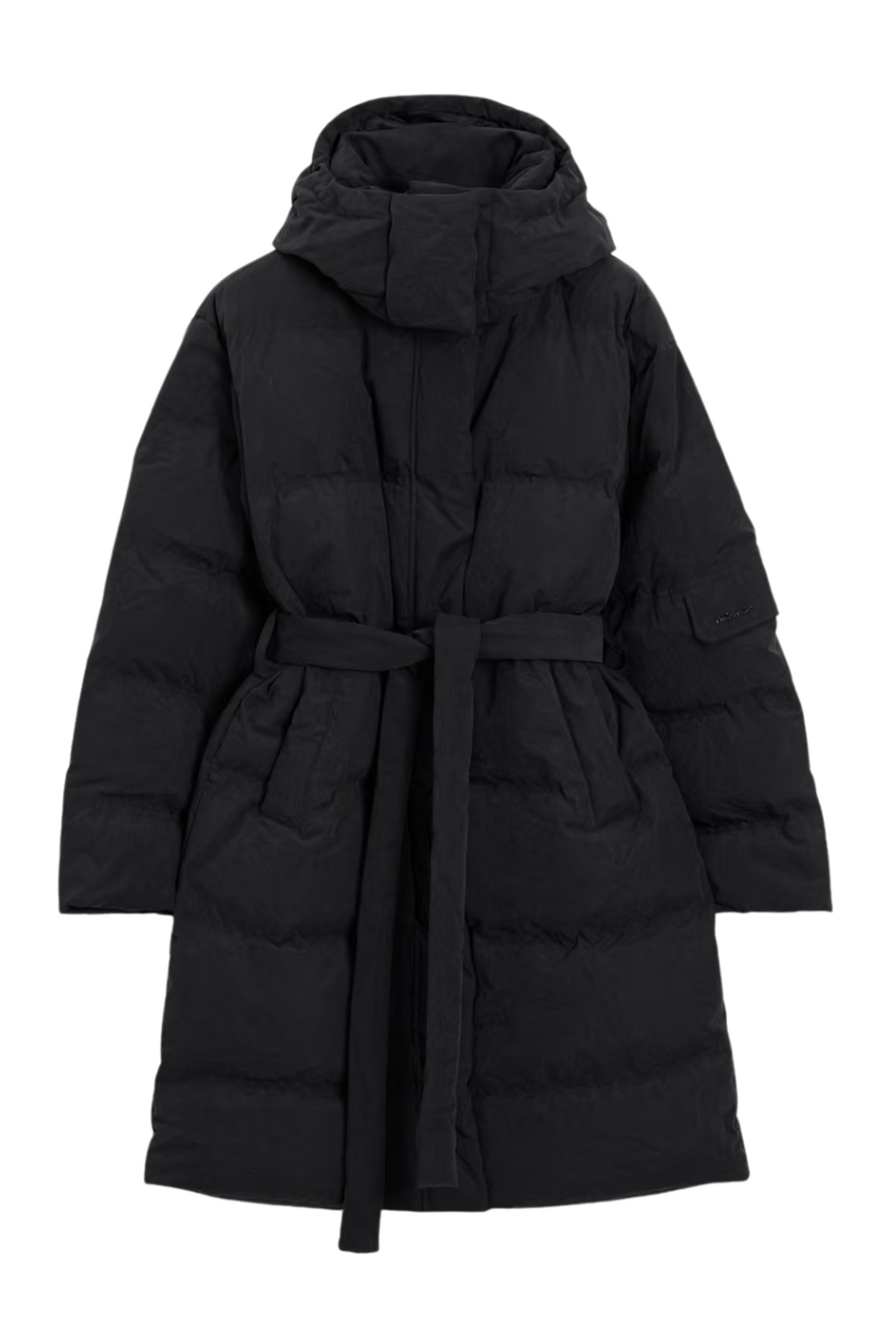 Steilia Brushed Down Coat - Black