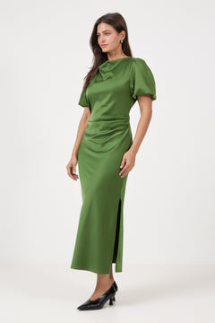 Tailormd Ss Dress - Twist Of Lime