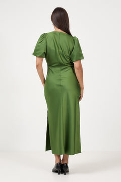 Tailormd Ss Dress - Twist Of Lime