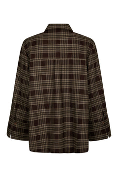 Dita Flannel Check Shirt - Brown