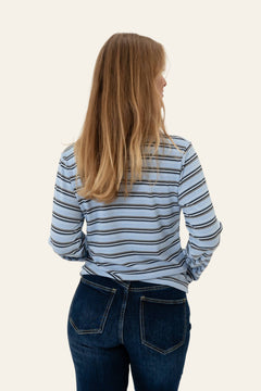Carlyic Polo - Blue White Stripes