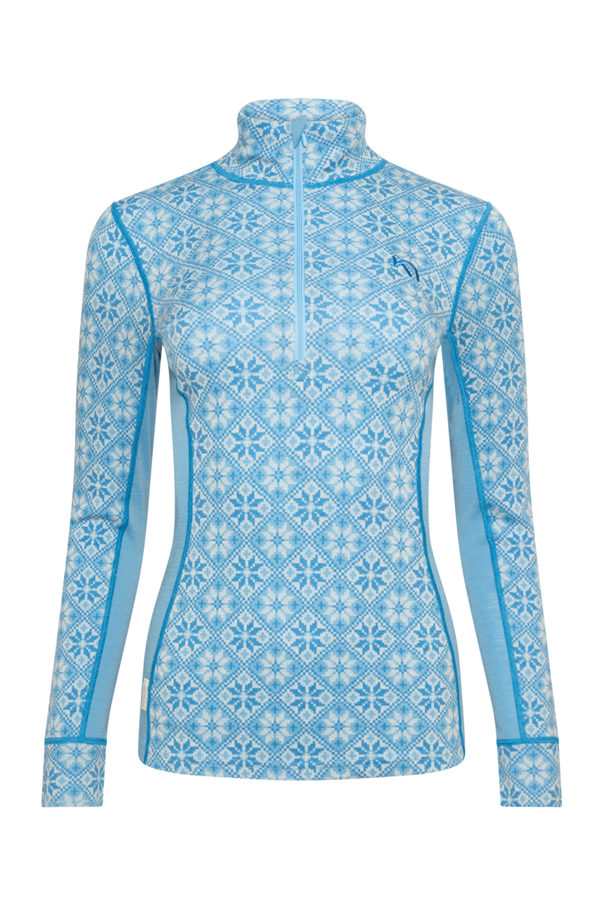 Rose Half Zip Base Layer Top - Ocean