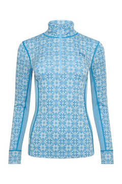 Rose Half Zip Base Layer Top - Ocean