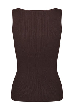 Talia Glitter Knit Top - Burgundy