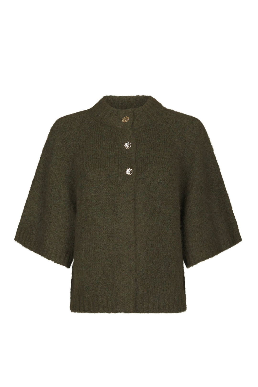 Benuta Fluffy Knit Cardigan - Army