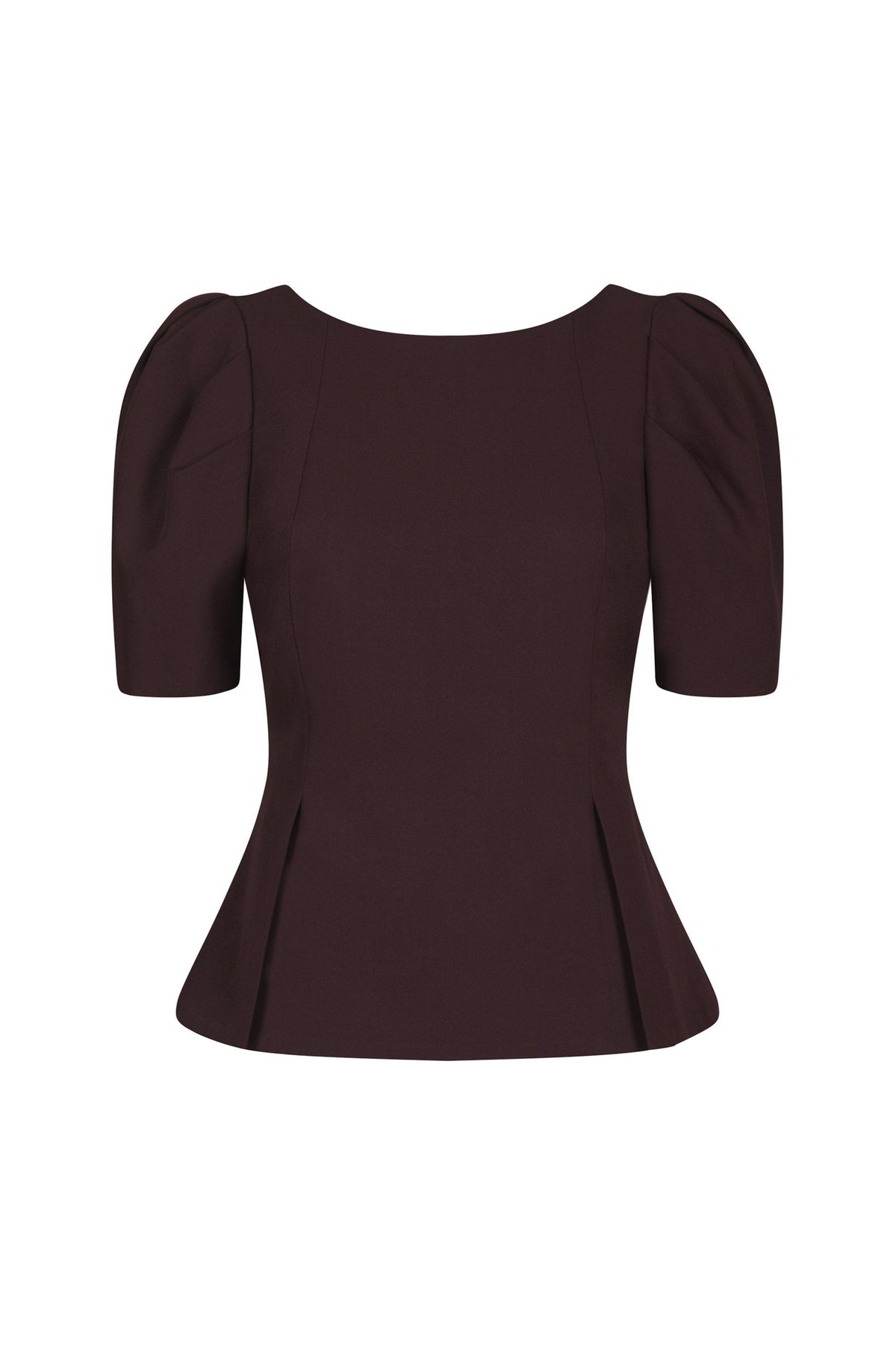 Mellisana Structure Blouse - Chocolate Plum
