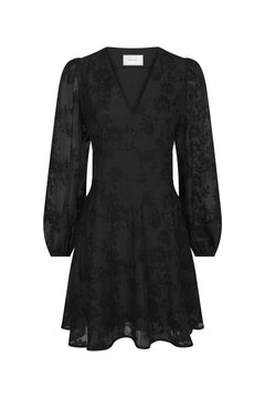 Milly Embroidery Dress - Black