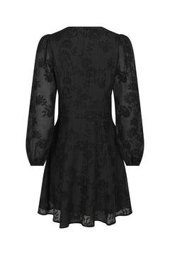 Milly Embroidery Dress - Black