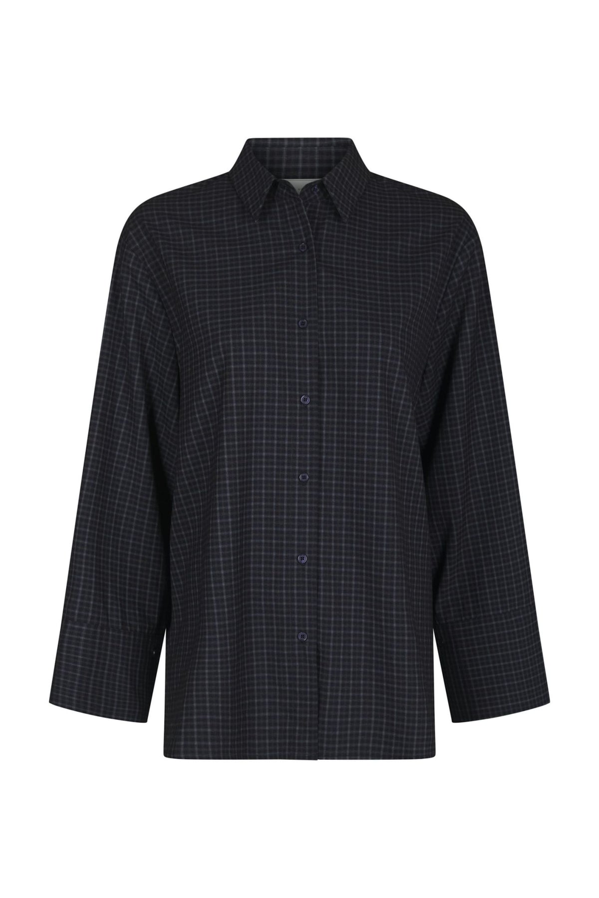Dita Check Shirt - Dark Blue