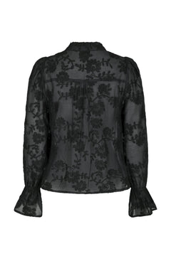 Amara Emb. Blouse - Black