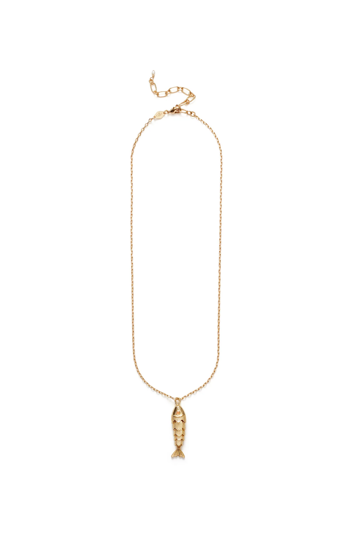 Something Fishy Necklace - Gold