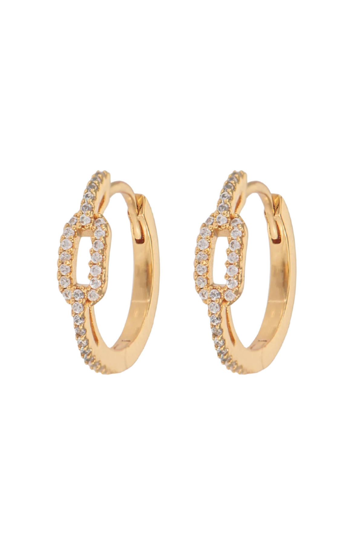 Medium Chain Hoops - Gold