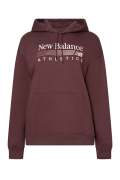 Trackside Fleece Hoodie - Cherry Leather