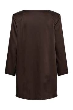 Oliveiw Short Dress - Chocolate Brown