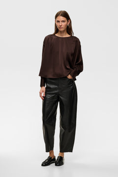 Oliveiw Dawn Blouse - Chocolate Brown