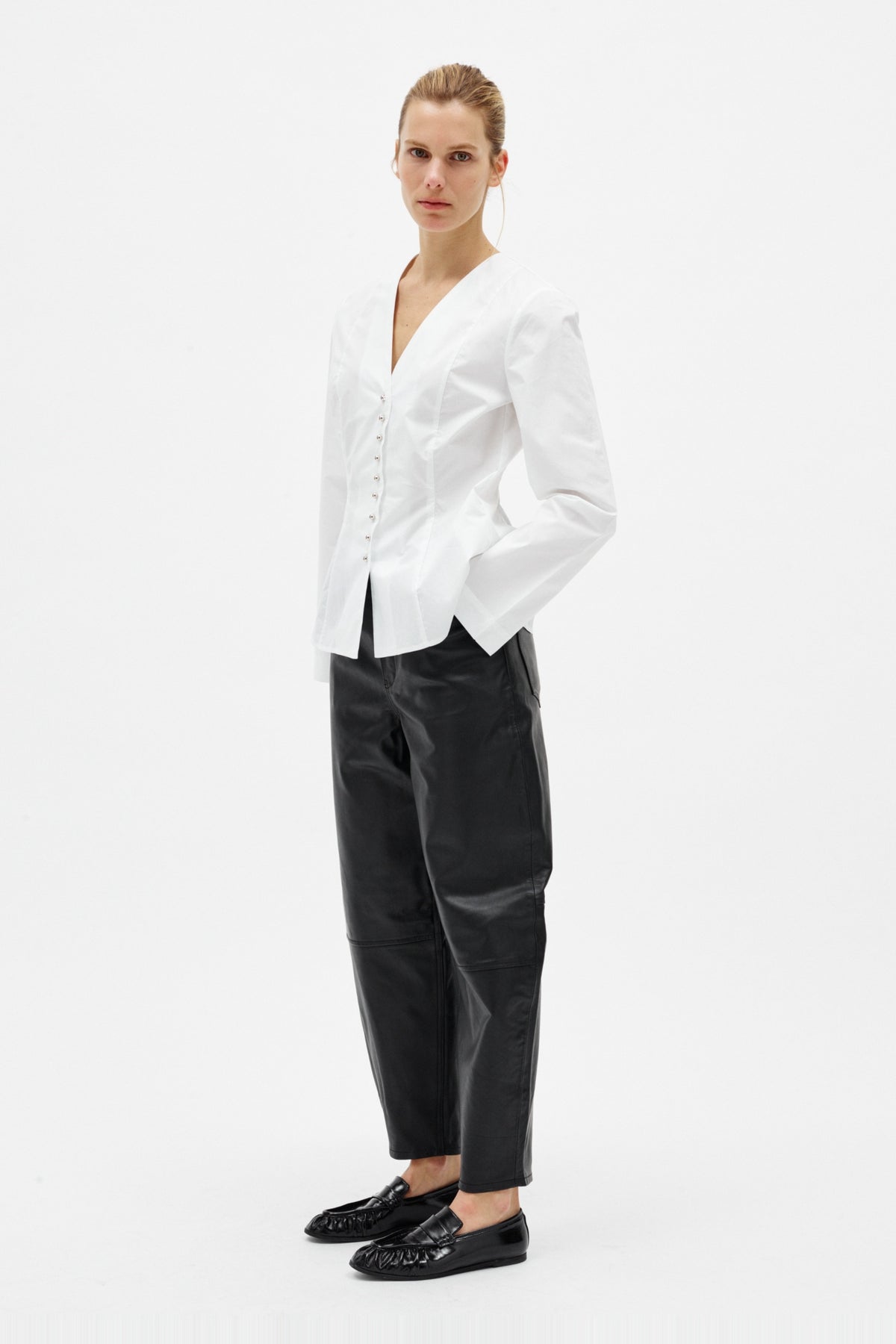 Olseniw Fitted Shirt - Pure White